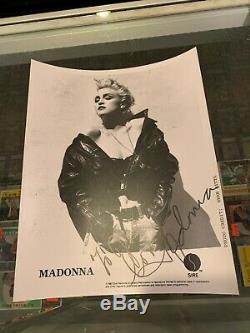1987 Sire Records Herb Ritts Madonna Signed 8x10 Publicity Photo Jsa Authentic