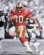 49ers Jerry Rice Authentic Signed 16x20 Vertical Spotlight Photo Bas Witnessed