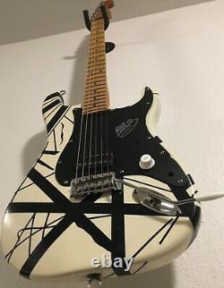 80s EVH Signed Guitar/Custom Framed Signed Pic (Certificate Of Authenticity)