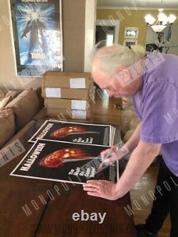 A3 Halloween Poster Signed by John Carpenter 100% Authentic + COA