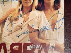 ABBA Autograph 1976 Promo Card Color Photo Authentic Original Signed Superb