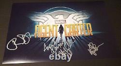 AGENT CARTER Cast(x3) Authentic Hand-Signed HAYLEY ATWELL 11x17 Photo (PROOF)