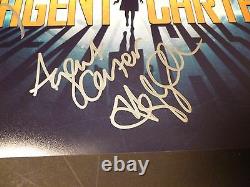 AGENT CARTER Cast(x3) Authentic Hand-Signed HAYLEY ATWELL 11x17 Photo (PROOF)