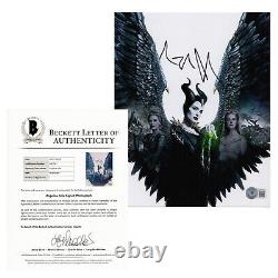 ANGELINA JOLIE Autograph Signed Photo Maleficent Authentic BAS Beckett COA