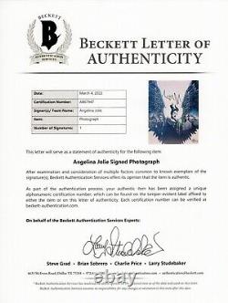 ANGELINA JOLIE Autograph Signed Photo Maleficent Authentic BAS Beckett COA