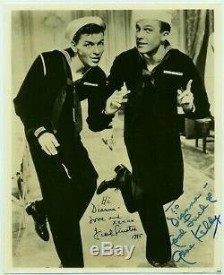 AUTHENTIC Frank Sinatra & Gene Kelly Autographed Photo From 1945 Anchors Aweigh