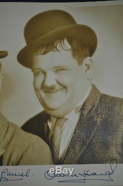 AUTHENTIC SIGNED Laurel & Hardy Photo by Bud Stax' Graves