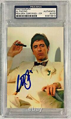 Al Pacino Authentic Signed 3.5 x 5 Scarface Photo PSA DNA ITP Autograph Slabbed