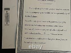Alan Rickman autographed 8x10 photo, signed, authentic, Snape, Harry Potter, COA