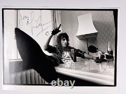 Alice Cooper Signed Photo Authentic Original Black And White Promotion 1989