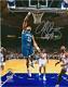 Alonzo Mourning Charlotte Hornets Autographed 8 X 10 Dunk In Teal Photograph