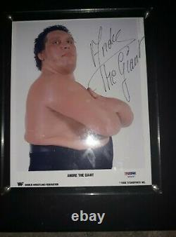 Andre The Giant Authentic Signed 8x10 Photo PSA Authenticated