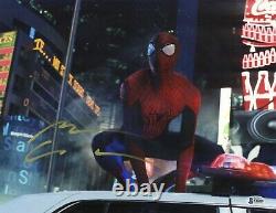 Andrew Garfield Signed 11x14 Photo Spiderman Authentic Autograph Beckett N
