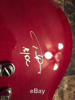 Angus Young Rare Authentic Hand Signed SG Guitar AC/DC 2016 Tour + Photo BAS COA