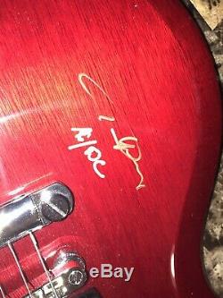 Angus Young Rare Authentic Hand Signed SG Guitar AC/DC 2016 Tour + Photo BAS COA