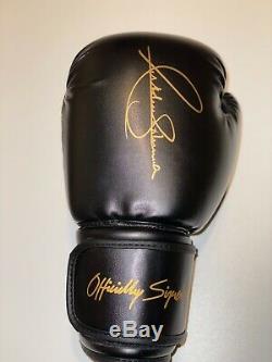 Anthony Joshua Signed Boxing Glove black with certificate of authenticity