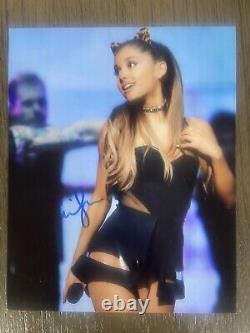 Ariana Grande Hand Signed 8x10 Photo Authentic Letter Of Authenticity COA Ex
