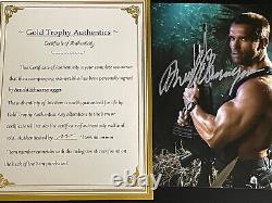 Arnold Schwarzenegger autographed 8x10 photo, signed, authentic, Terminator, COA