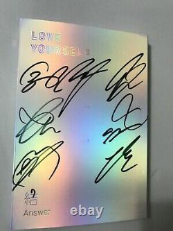 Authentic Korea Bts Signed Album Love Your Self 2 CD +photo Card 30pcs
