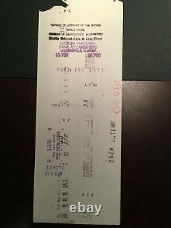 Authentic Lynyrd Skynyrd Ronnie Van-Zant Tour Pay Check, Artimus Signed Picture