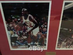 Authentic Michael Jordan Signed Autograph 8x10X4 New Matted Framed Photo with COA+