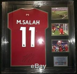 Authentic Mohammed Salah Signed Shirt and Photos Memorabilia