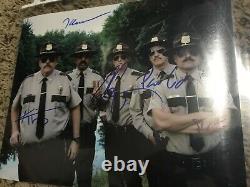 Authentic Super Troopers Full Cast (5) Hand Signed 8X10 Photo COA