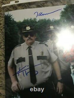 Authentic Super Troopers Full Cast (5) Hand Signed 8X10 Photo COA