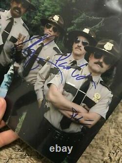 Authentic Super Troopers Full Cast (5) Hand Signed 8X10 Photo COA