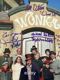 Authentic WILLY WONKA Cast Signed 11x14 Photo not PSA Beckett Autograph + COA