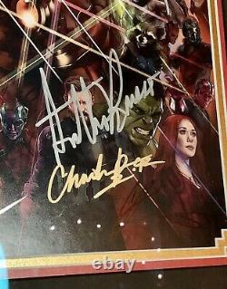 Avengers Infinity War Cast Sign 13x Framed Print PSA/DNA AE09417 AUTHENTICATED