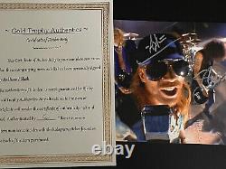 Axl Rose & Slash original signed autographed photo, authentic COA, Guns N Roses