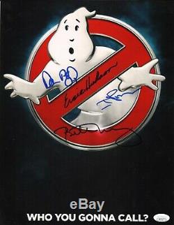 BILL MURRAY +3 Authentic Hand-Signed GHOSTBUSTERS 11x14 Photo (JSA COA)