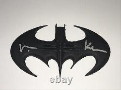 Batman Forever Val Kilmer Signed Prop Batarang Weapon Rare Authentic + Photo COA