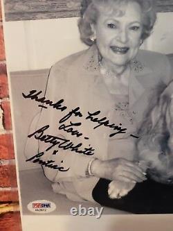 Betty White SIGNED 8x10 photo with PSA COA & hologram- AUTHENTICATED