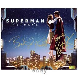Brandon Routh and Kate Bosworth Autographed Superman Returns Skytop 8x10 Photo