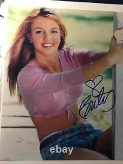 Britney Spears Authentic Autographed Photo 8X10 Early Years with COA
