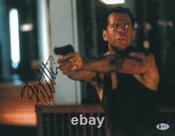 Bruce Willis Signed 11x14 Photo Die Hard Authentic Autograph Beckett Coa B