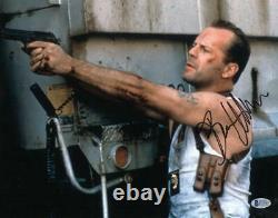 Bruce Willis Signed 11x14 Photo Die Hard Authentic Autograph Beckett Coa C