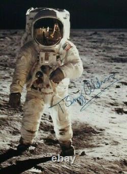 Buzz Aldrin Apollo 11 Signed Red Serial Numbered Iconic'Visor Photo' Authentic