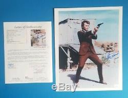 CLINT EASTWOOD SIGNED 11X14 PHOTO CERTIFIED AUTHENTIC WITH JSA COA LOA psa