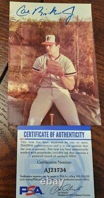 Cal Ripken Guaranteed One Of A Kind Signed Photo! Psa/dna Authenticated