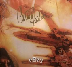 Carrie Fisher Signed Poster 24x36 Psa Authenticated