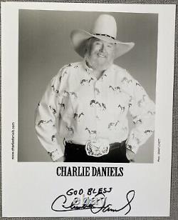 Charlie Daniels Signed In Person 8x10 Promo Photo Authentic