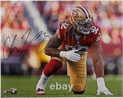 Chase Young San Francisco 49ers Autographed 16 x 20 Pre-Snap Photograph