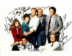 Cheers Cast Signed Authentic Autographed 8x10 Photo (8 Sigs) BECKETT #AA00610