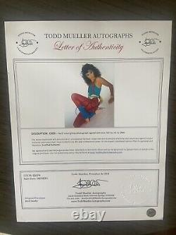 Cher Signed barefoot workout 8x10 Photo Authentic Letter Of Authenticity COA