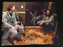 Chris Cornell And Eddie Vedder autographed 8x10 photo, signed, authentic, COA