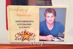 Chris Hemsworth Signed Photo Thor The Avengers MCU COA Celebrity Authentics