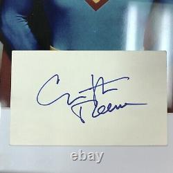 Christopher Reeve 1985 Superman Signed Autograph index card JSA authenticated